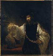 Rembrandt Peale Aristotle with a Bust of Homer oil painting